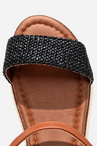 Sandalias con plataforma - Marrón