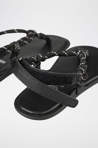 Sandalias de piel - Negro