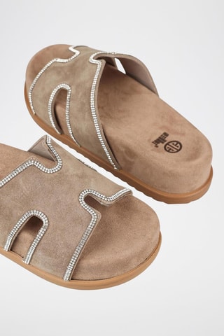 Sandalias con plataforma - Topo