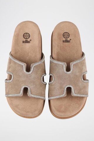 Sandalias con plataforma - Topo
