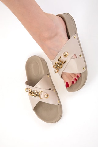 Sandalias - Beige