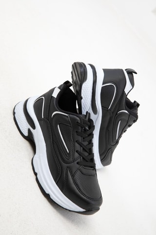 Zapatillas con plataforma - Negro