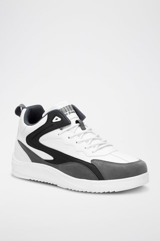 Zapatillas - Blanco y gris oscuro