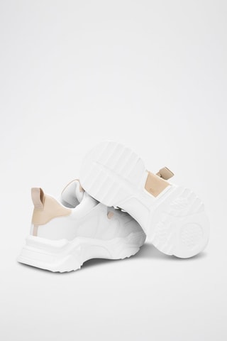 Zapatillas - Blanco y beige