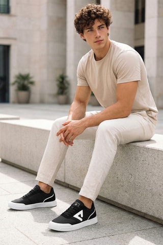 Zapatillas - Negro y blanco