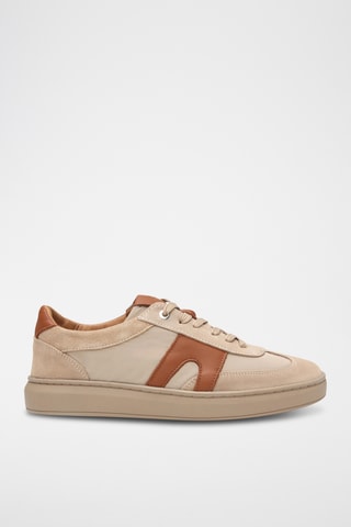Zapatillas de piel - Beige