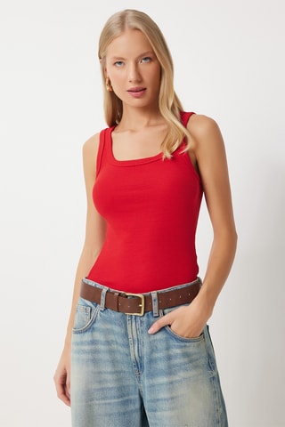 Camiseta de tirantes - Rojo