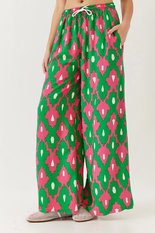 Pantalón palazzo - Verde