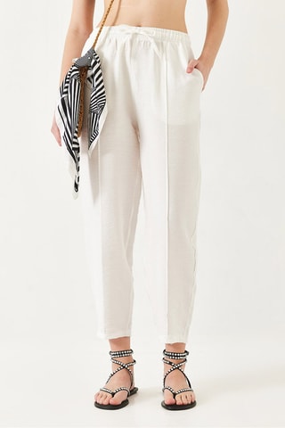 Pantalón baggy 7/8 - Blanco