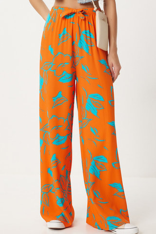 Pantalón palazzo - Naranja