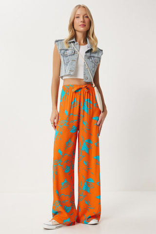 Pantalón palazzo - Naranja