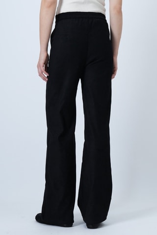 Pantalón palazzo de tiro alto - Negro