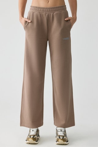 Pantalón wide leg - Topo