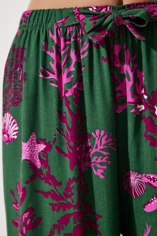 Pantalón palazzo - Verde oscuro
