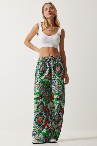Pantalón palazzo - Verde claro