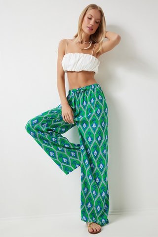 Pantalón palazzo - Verde claro