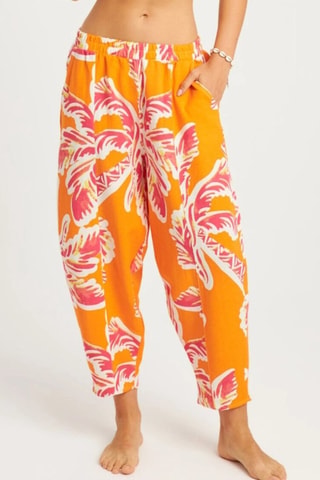 Pantalón de lino - Naranja