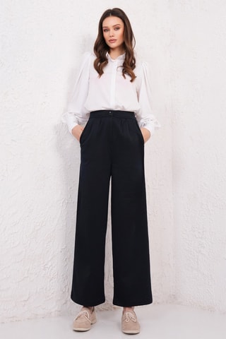 Pantalón palazzo - Azul marino