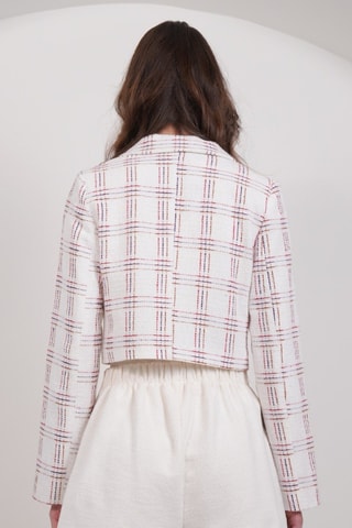 Chaqueta - Blanco y burdeos