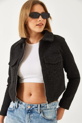 Chaqueta - Negro jaspeado