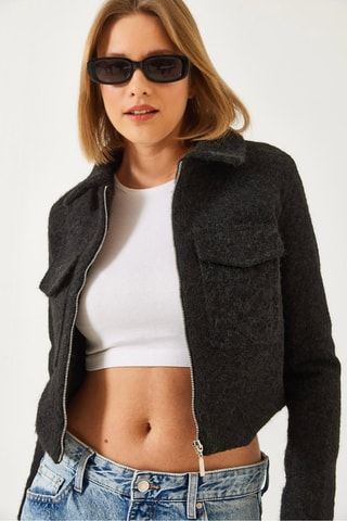 Chaqueta - Negro jaspeado