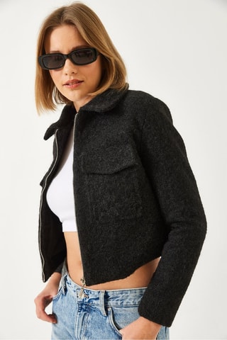 Chaqueta - Negro jaspeado