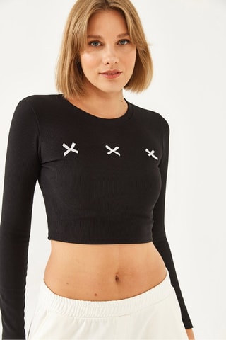 Crop top - Negro