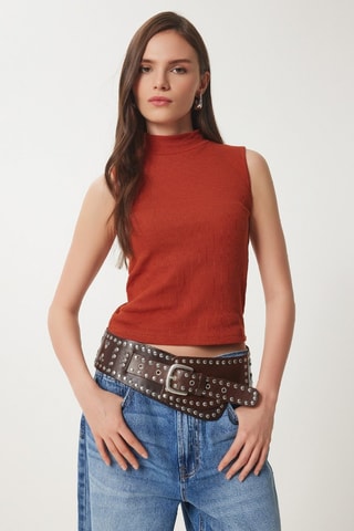 Top - Rojo teja