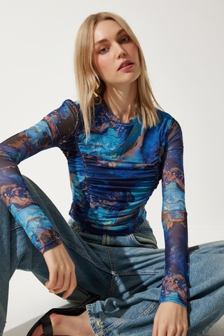 Top - Azul