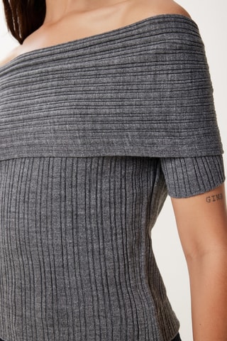 Top - Gris oscuro