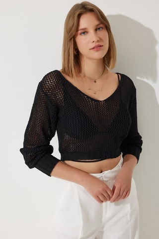 Crop top - Negro