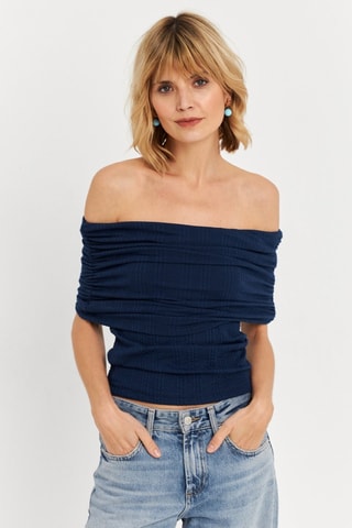 Top - Azul marino