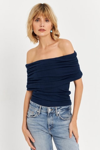 Top - Azul marino