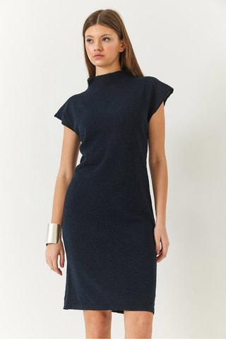 Vestido recto - Azul marino
