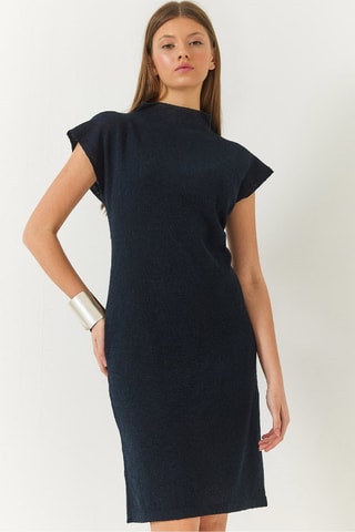 Vestido recto - Azul marino