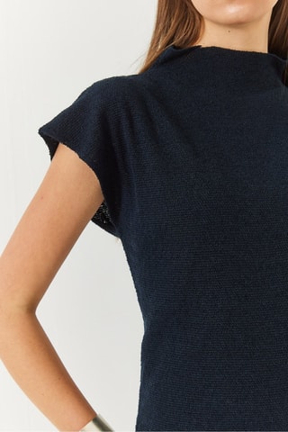 Vestido recto - Azul marino