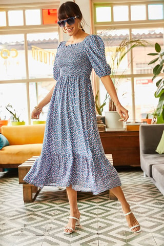 Vestido largo - Azul