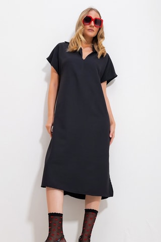Vestido recto - Negro