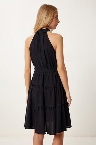 Vestido avolantado - Negro