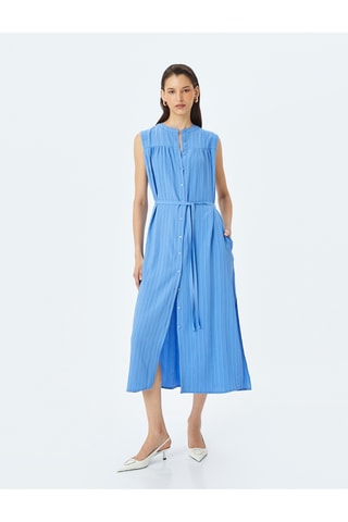 Vestido camisero - Celeste