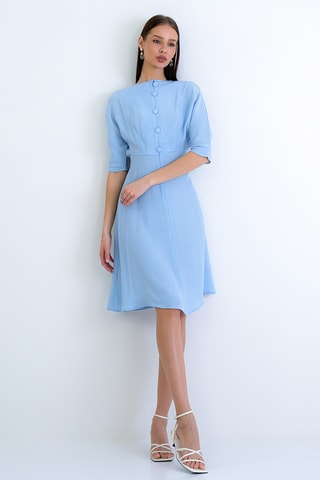 Vestido midi - Celeste