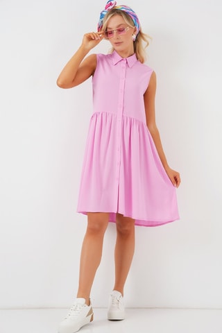 Vestido camisero - Rosa