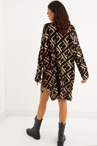 Vestido jersey - Negro