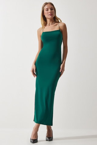 Vestido recto - Verde claro