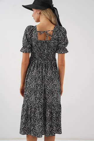 Vestido midi - Negro