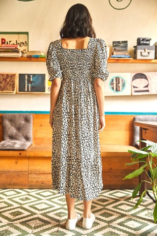 Vestido evasé - Negro