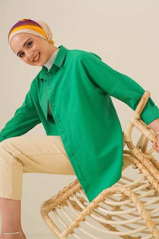 Camisa oversize - Verde