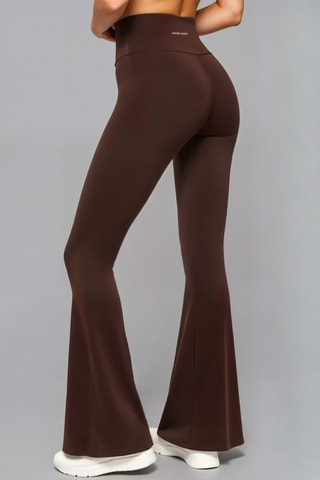 Pantalón de tiro alto - Marrón
