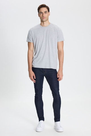Camiseta slim fit - Gris claro
