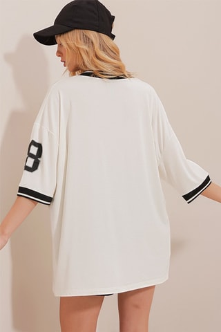Camiseta oversize - Blanco